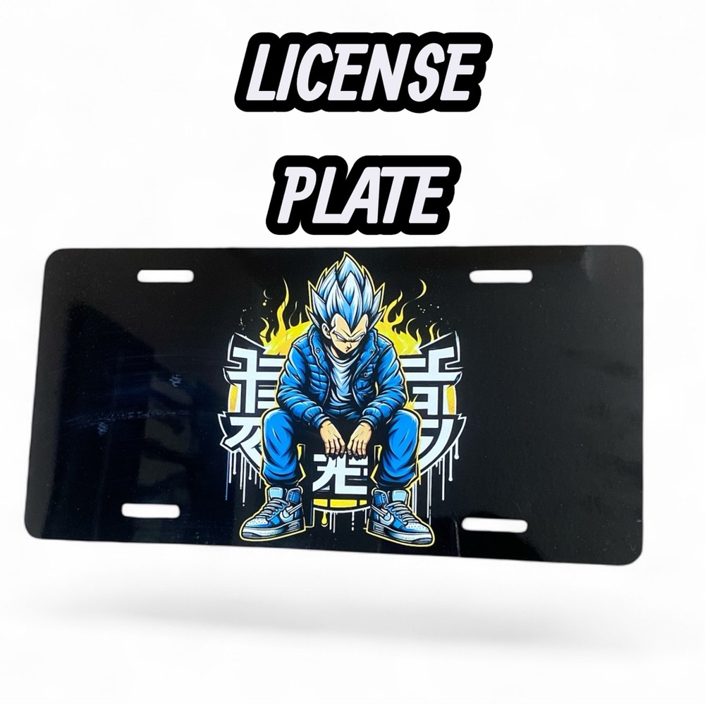 Anime Character License Plate